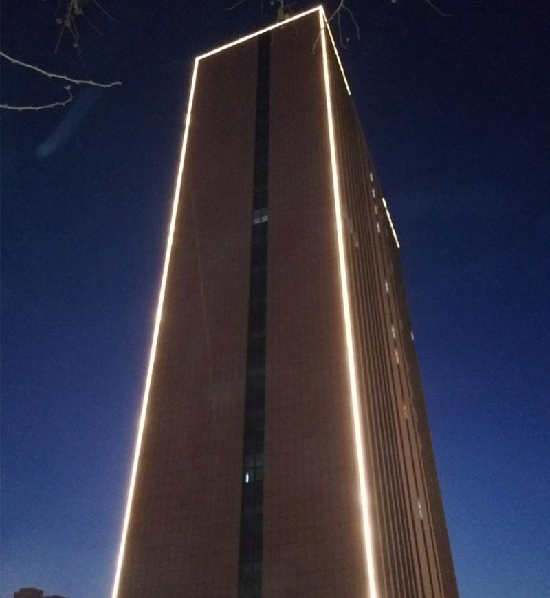 唐山市交通运输局大楼外墙亮化